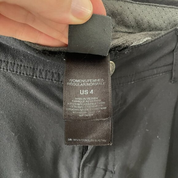 The North Face Mid Rise Waist Nylon Blend Casual Straight Leg Pants Black 4 - Picture 9 of 9